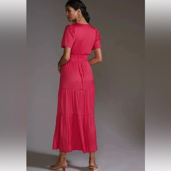 Anthropologie The Somerset Maxi in Pink Lumensilk Edition Dress Women’s Size S - Picture 5 of 16